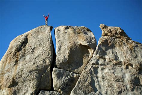 Male Climber On Top Of Rock Photograph By Corey Rich Pixels