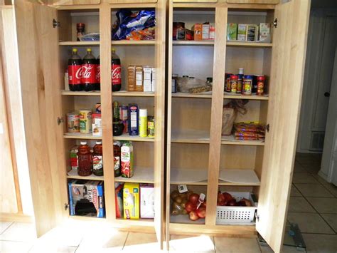 Keep your food and small appliances organized with our kitchen and pantry storage solutions. Free Standing Oak Pantry Cabinet : Schmidt Gallery Design ...