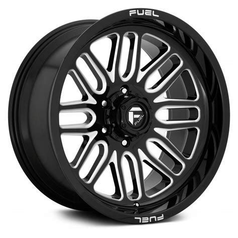 Fuel Off Road D595 Sledge Gloss Black Milled Powerhouse Wheels And Tires