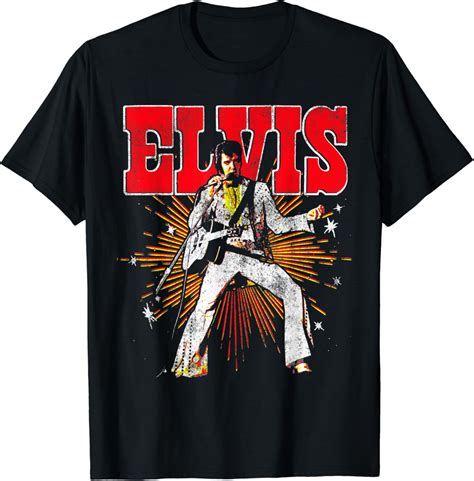 Amazon.com: Elvis Presley Official Retro T-Shirt : Clothing, Shoes
