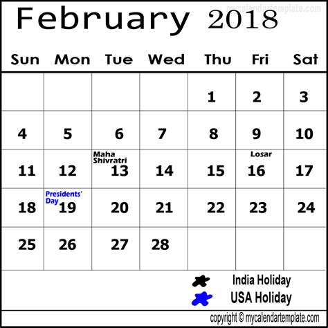 2018 Calendar Printable For Free Download India Usa Uk Download Free