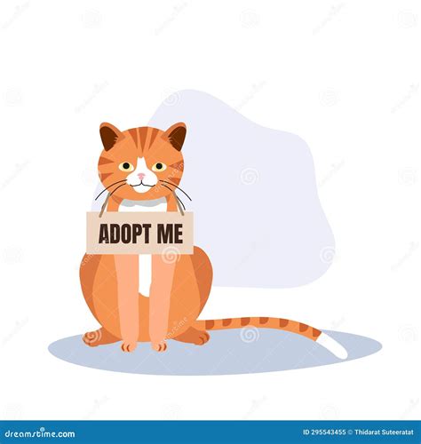 Pet Adoption and Fostering Concept. Homeless Furry Friend with