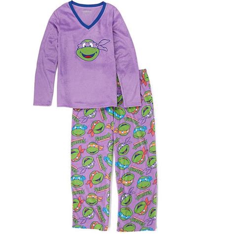 Teenage Mutant Ninja Turtles Lavender Tmnt Fleece Pajama Set Fleece