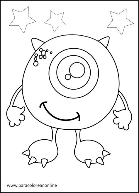 Los mejores Dibujos de Monstruos para Colorear Imprimir y Pintar 👾