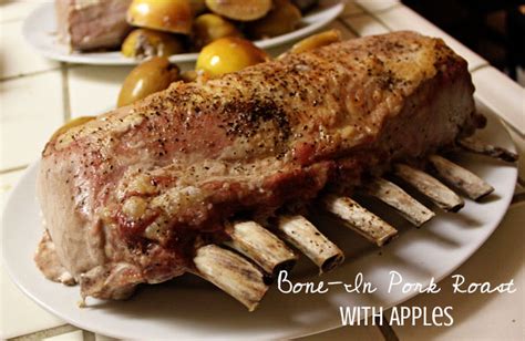 Roast beef, carrots and onions brown beef roast on all sides place in roaster oven (or conventional oven) & add enough water to cover the bottom of the roaster. Bone-In Pork Roast with Apples | KeepRecipes: Your Universal Recipe Box
