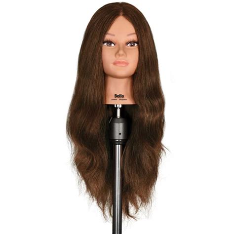 Bella 25" Extra Thick 100% Human Hair Cosmetology Mannequin Head by