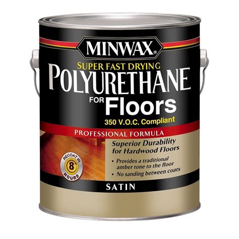 Minwax Poly For Floors Satin Oil Based 128 Fl Oz Polyurethane At