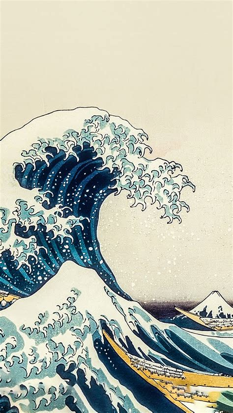 The Great Wave Off Kanagawa By Hokusai Custom Edit