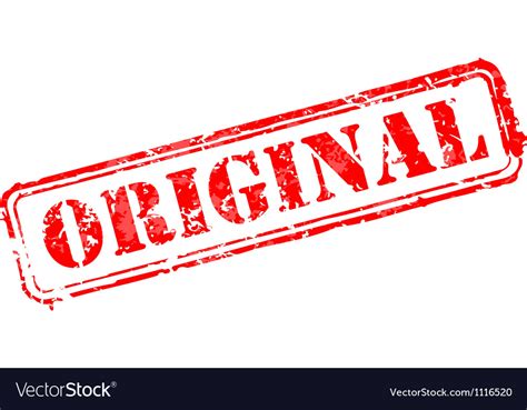 Original Rubber Stamp Royalty Free Vector Image