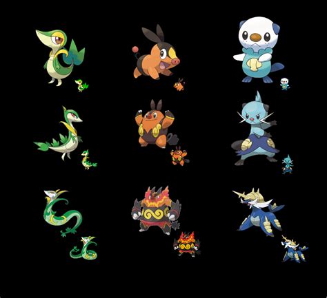 Pokemon 5eme Generation Starter