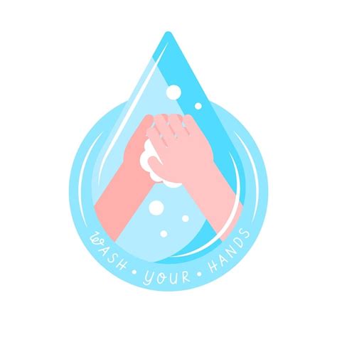 Free Vector Clean Hands Soap Logo Template