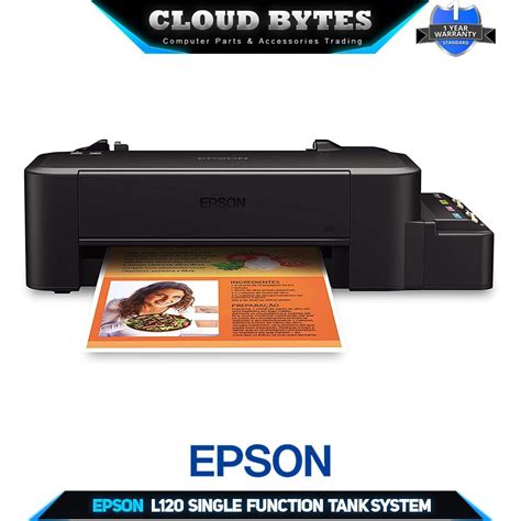 Epson L120 Single Function Ink Tank System Inkjet Color Printer