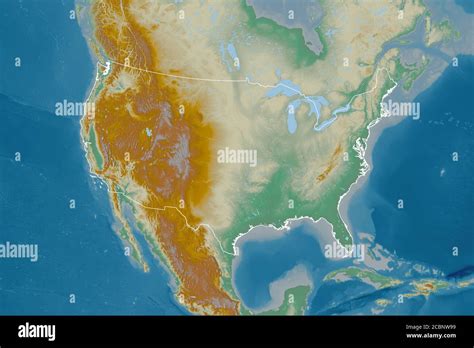 Topographic Map United States High Resolution Stock Photography And
