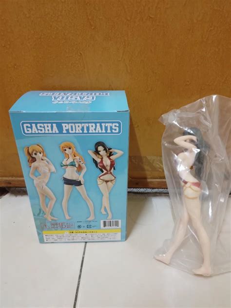 One Piece Gasha Potraits Boa Hancock Swimsuit Bikini Figure Sexy Anime Girl Pretty Figurine