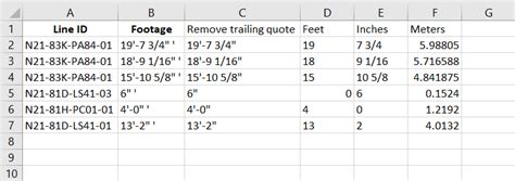 Convert Feet And Inches To Decimal Form Excel