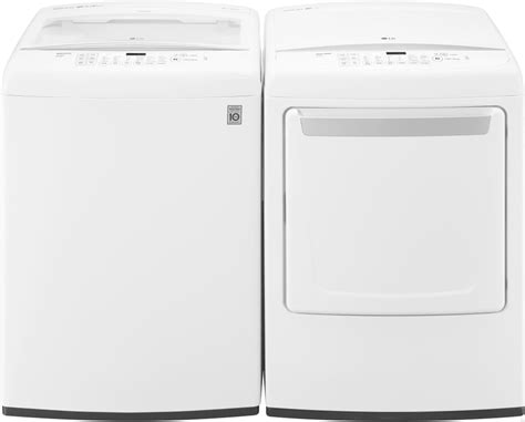 Lg Lgwadrew88 Side By Side Washer And Dryer Set With Top Load Washer And