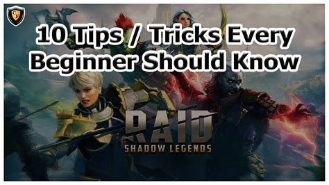Raid Shadow Legends 10 Tips Tricks Every Beginner Should Know Youtube