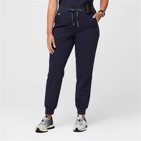 Womens High Waisted Zamora™ Jogger Scrub Pants Navy · Figs