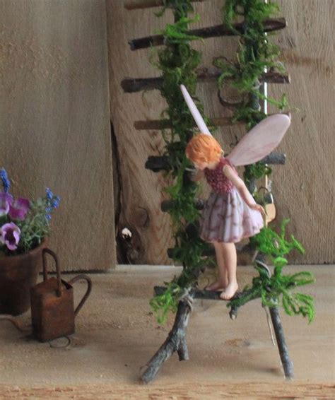 2016 Rickety Ladder Fairy Ladder By Olivenaturefolklore On Etsy Fairy