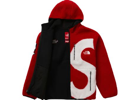 Supreme The North Face S Logo Fleece Jacket Red Fw20