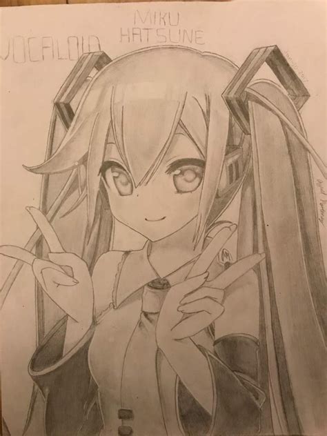 Free anime classes online (skillshare). One of my best drawings i have ever done. Cool Hatsune ...