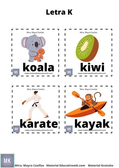 Cómo Enseñar la letra K Actividades para Aprender la K
