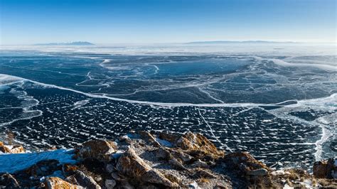 Wallpaper Lake Baikal, ice, 8k, Nature #15672
