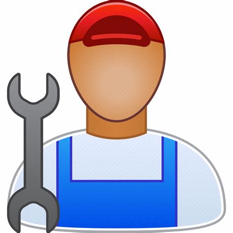 Mechanic Business Man Engineer Job Serviceman Work Worker Icon