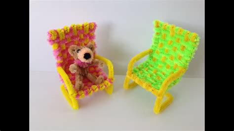 How To Make A Pipe Cleaner Chair Youtube