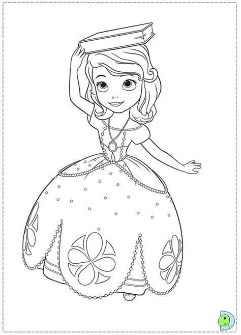 Sofia The First Coloring Page