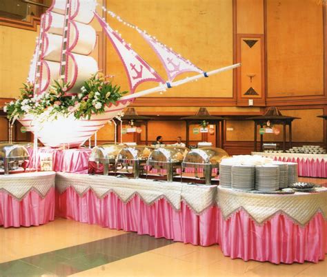Gebyok, daerah, modern dan nasional RIMA Catering: Dekorasi Meja Prasmanan