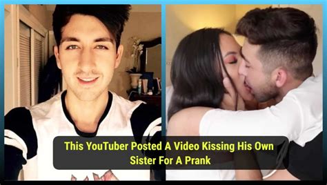 Youtuber Posts A Video Kissing His Own Sister For A Prank And Gets