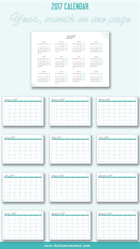 Freebie Get This Free Printable 2017 Calendar Yearly Calendar First