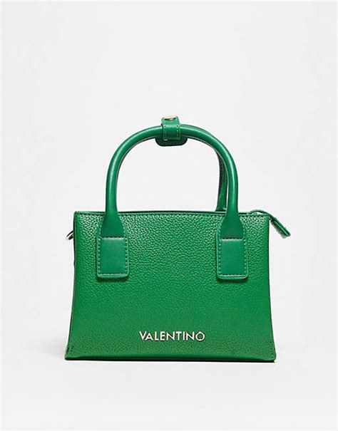 valentino bags seychelles tonal metal logo strap cross body bag in green asos