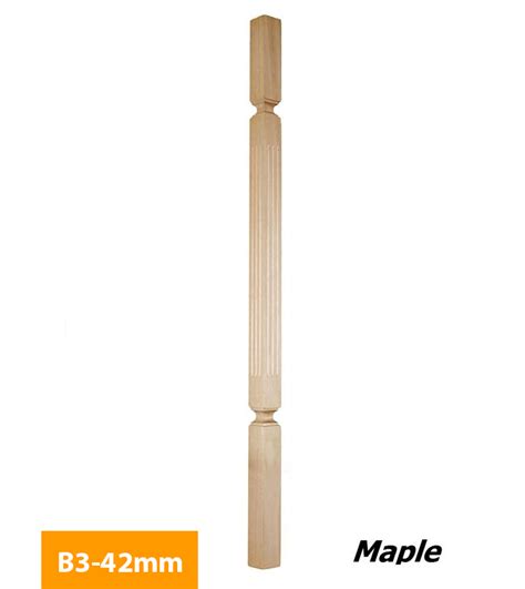 Balusterstimber Balusters42mm Maple Square Turned Timber Baluster B3