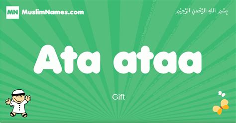 Ata Ataa Meaning Arabic Muslim Name Ata Ataa Meaning