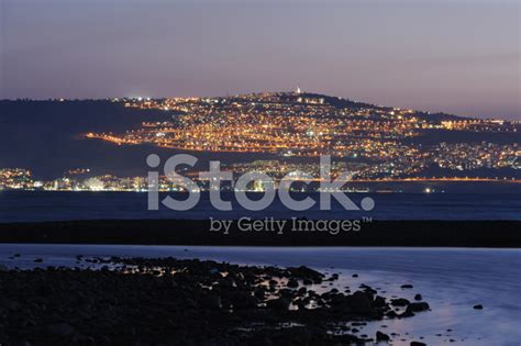 City Of Tiberias At Night Stock Photo Royalty Free Freeimages