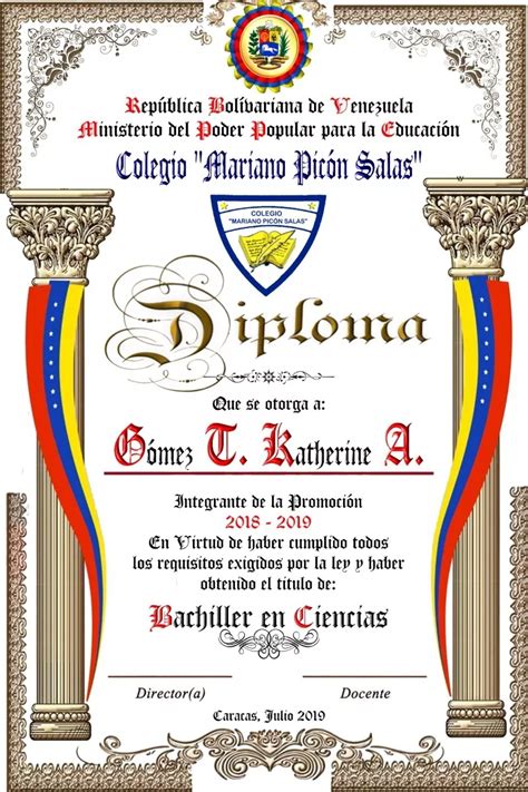 Diplomas Pergamino Medalla 5 Puntas Fotos Graduaciones Bs 80000
