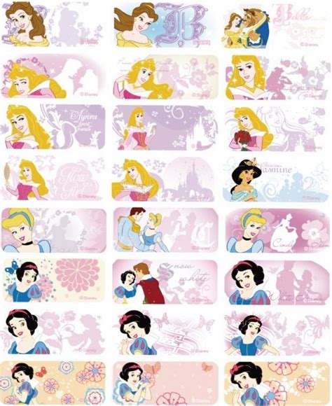 Disney Princess New 96 Medium 30x13mm Dishwasher Safe Personal