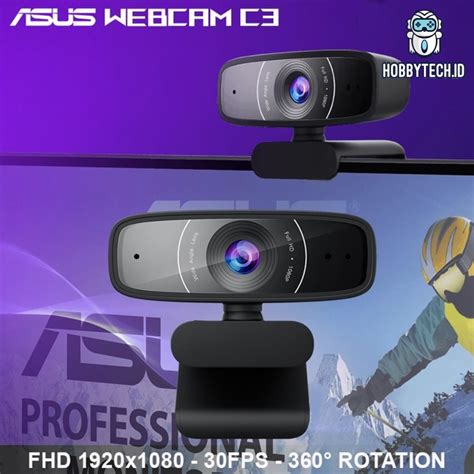 Jual Asus Webcam C3 Usb Camera With 1080p 30fps 360rotation Recording