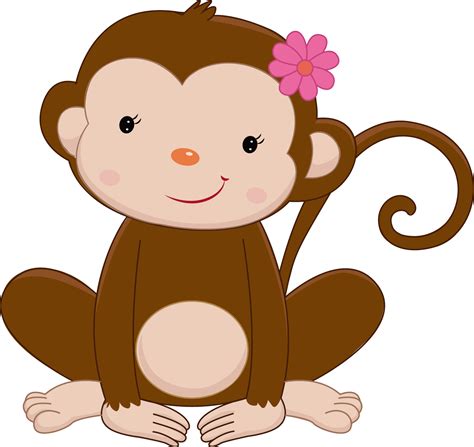 Animal Clipart Jungle Animals Baby Monkey