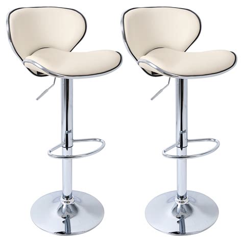 Check spelling or type a new query. 2 x Bar Stools Kitchen Chair Swivel Breakfast Stool Chrome ...