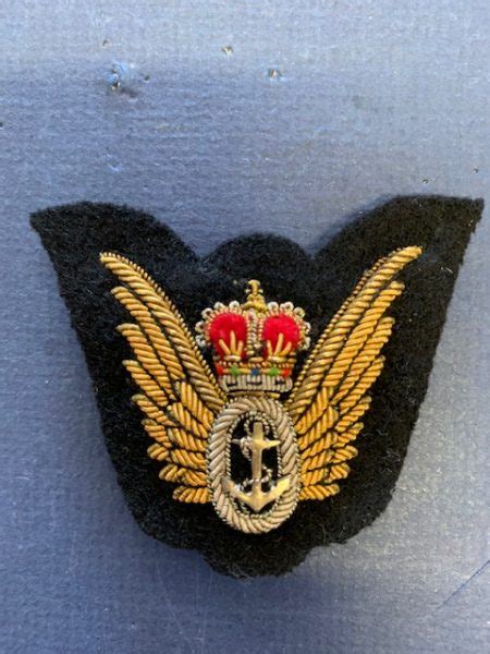 Original Rn Fleet Air Arm Officers Observers Badge Quarterdeck Medals