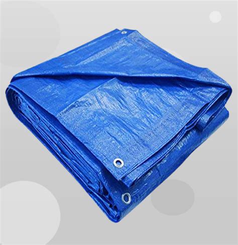 Multipurpose Waterproof 200gsm Blue Tarpaulin Rot Proof Polyethylene Uv