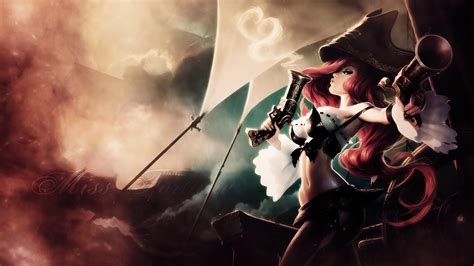 hd miss fortune with guns league of legends wallpaper download free 150012