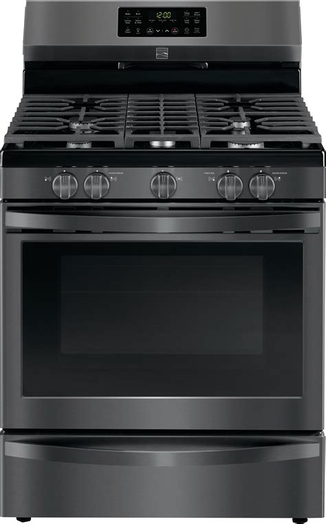 Kenmore 74457 5 Cu Ft Gas Range With Convection Black Stainless
