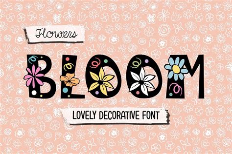 Flowers Bloom Font By 18cc Fonts · Creative Fabrica