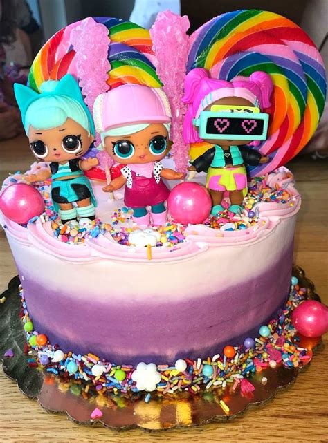 Doll personalized edible cake topper image. LOL doll cake | Lol doll cake, Doll cake, Lol dolls