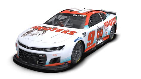 Every Angle Chase Elliotts New No 9 Hooters Paint Scheme Nascar