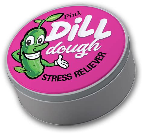 Pink Dill Dough Stress Putty Funny Pickle Gag T Glow In The Dark Real Dill Ebay